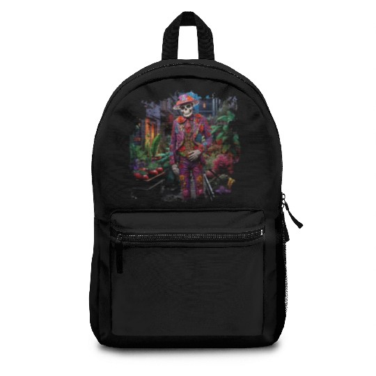 Sustainably sourced day of the dead garden Backpacks