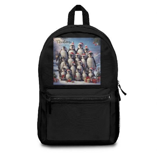 Christmas penguins Backpacks