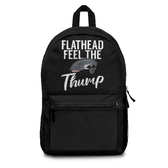 Flathead Feel The Thump Catfish Catfishing Angler Backpacks
