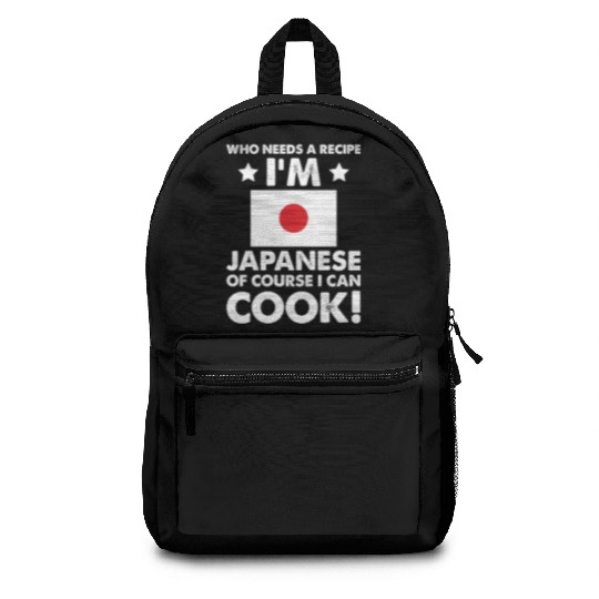 Japanese Cuisine Cook Chef I´m Japanese Of Course Backpacks