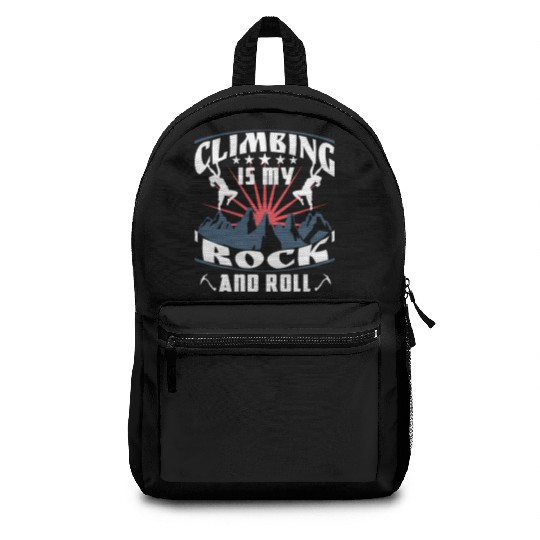 Climbing is my 'rock' and roll Backpacks