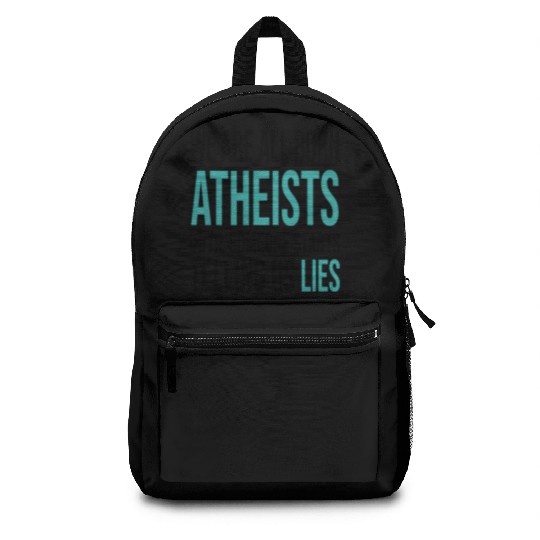 atheism science Backpacks