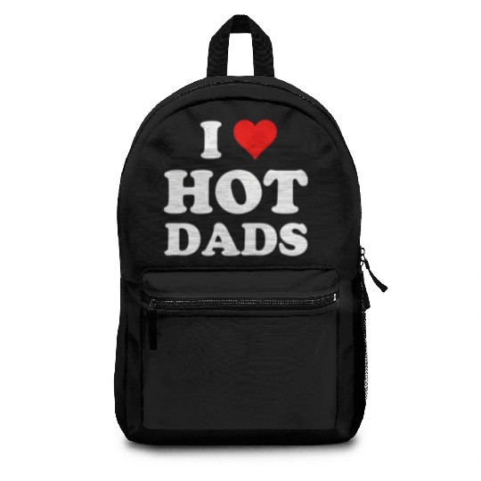 I Love Hot Dads Backpacks