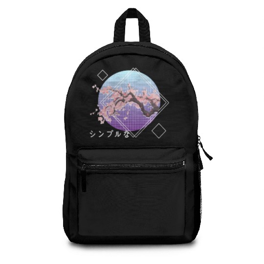 Lofi Aesthetic Sakura Cherry Blossom Tree Japanese Backpacks