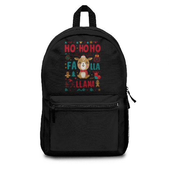 ho ho ho reindeer Backpacks