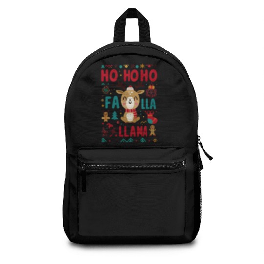 ho ho ho reindeer Backpacks