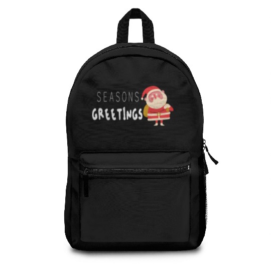 Seasons greetings Christmas outfits Backpacks