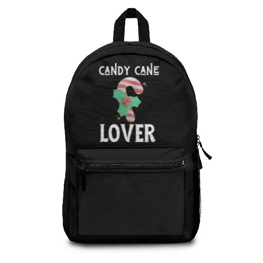 Candy Cane Lover Christmas Peppermint Candy Canes Backpacks