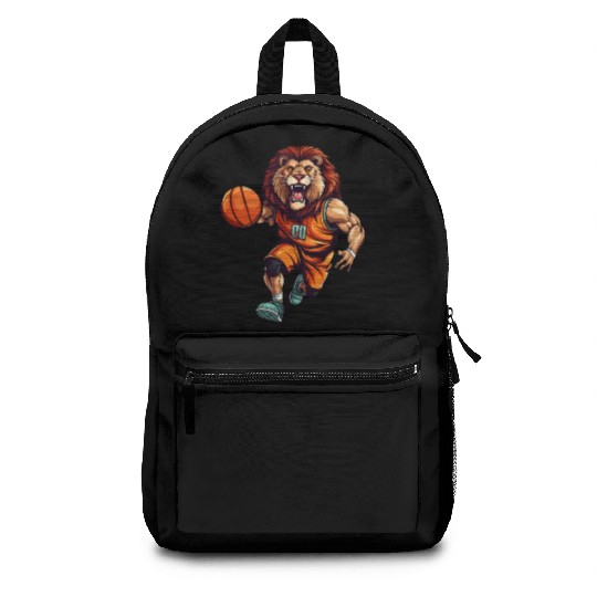 Basketball lion Backpacks