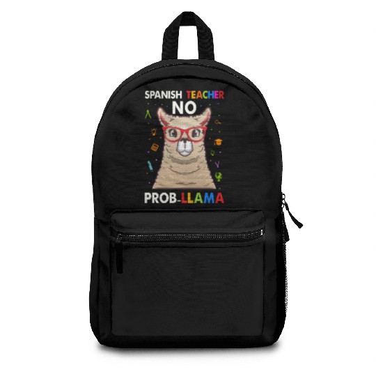 Spanish Teacher No Pro llama Backpacks