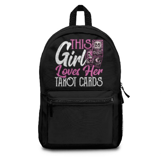 This Girl Loves Her Tarot Cards Tarot Card Reading Backpacks