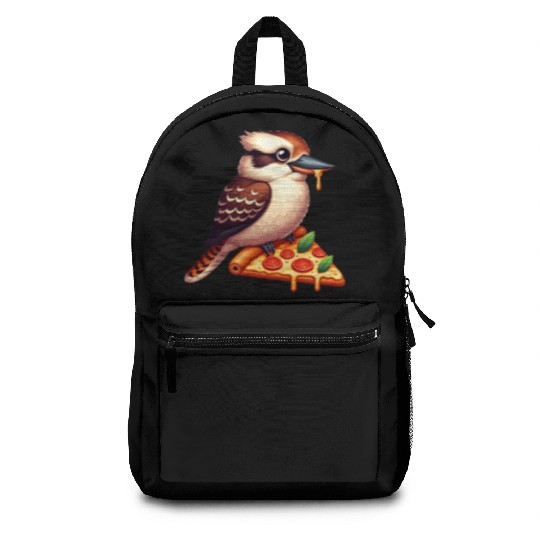 Kookaburra is enjoying a delicious pizza Backpacks