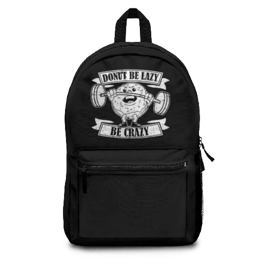 Fitness Donut Funny Donut Gym Backpacks
