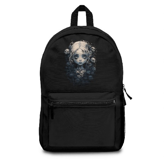 Gothic Girl Halloween Fantasy Dark Backpacks