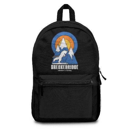 Retro Breckenridge Ski White Fox Backpacks