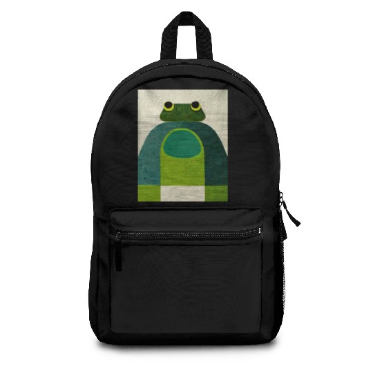 Mod Frog Tres - Frog Art design Backpacks