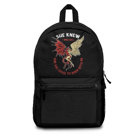 Infernal Angel Passion Flames Backpacks