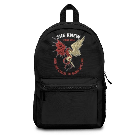 Infernal Angel Passion Flames Backpacks