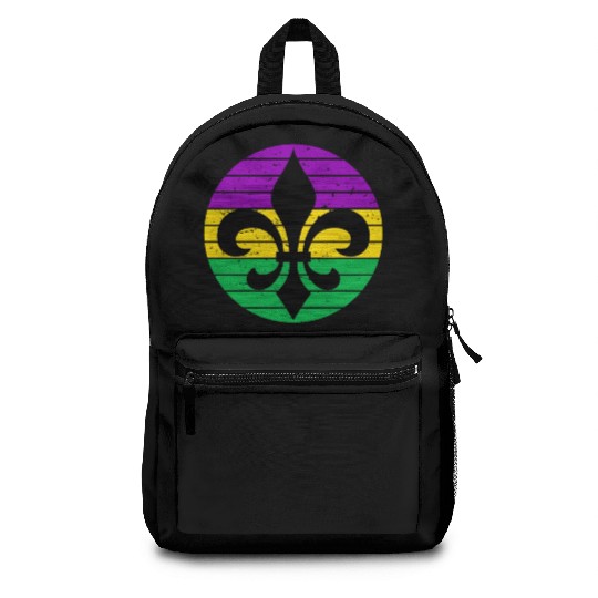 Mardi Gras Fleur De Lis Backpacks