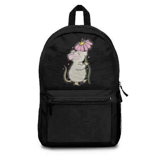 Mouse with Flower Nature Cheese Pet Backpacks