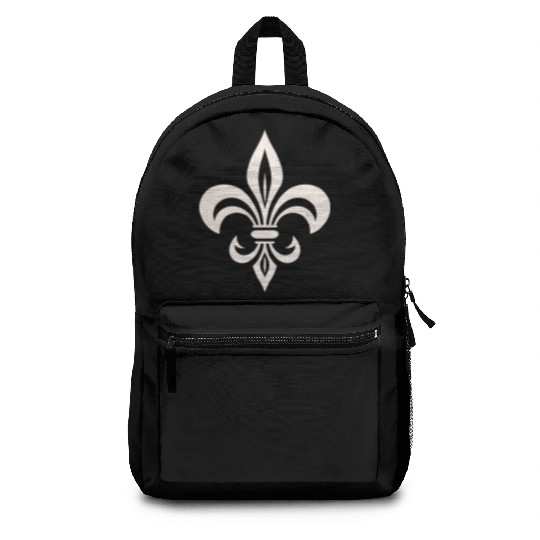 Simple French lily Logo Backpacks