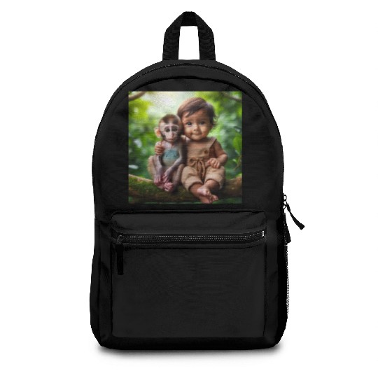 Monkey & Baby Boy. Backpacks