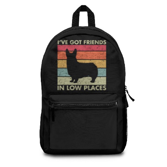 Corgi I've Got Friends In Low Places Backpacks