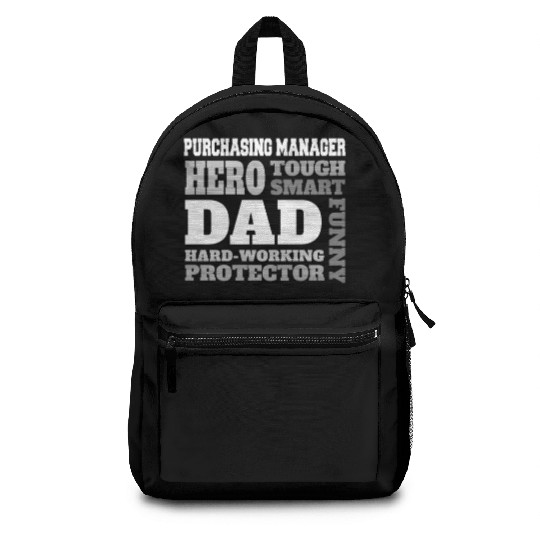 Daddy job funny Quote Dad Purchasing manager Backpacks