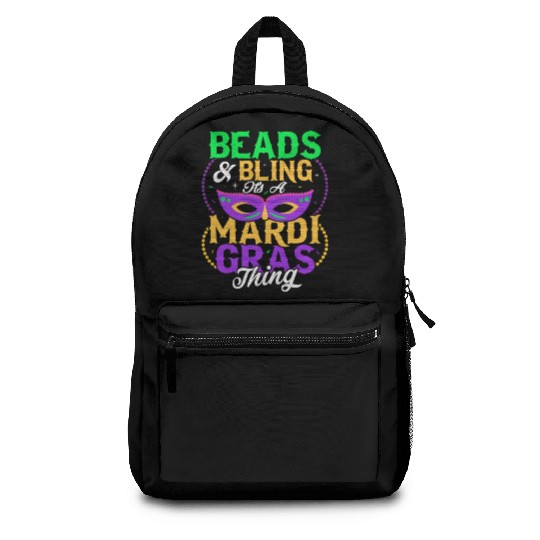 Beads & Bling It's A Mardi Gras Thing Carnival Par Backpacks