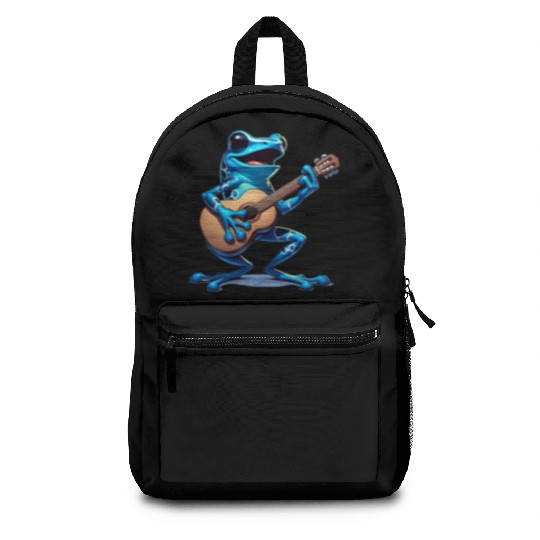 Poison dart frog guitar Backpacks