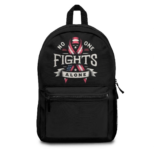 No One Fights Alone US Family Veteran Awareness Backpacks