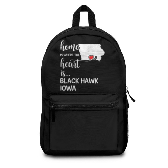 Black Hawk County Iowa Is Where My Heart Is Gift Backpacks