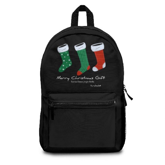 Santa Claus jingle Bell Merry Christmas Gift socks Backpacks