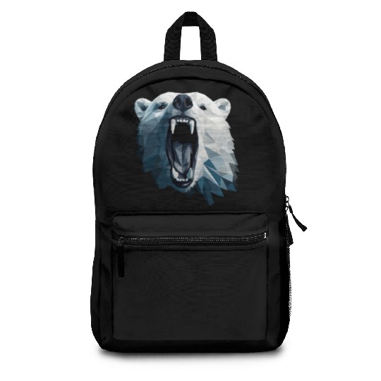 Geometric Style Polar Bear Backpacks