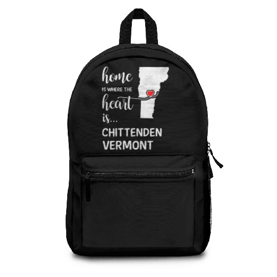 Chittenden County Vermont Is Where My Heart Is Backpacks