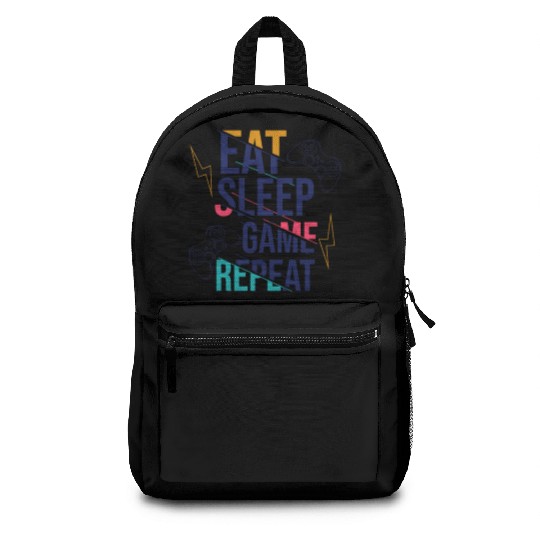 modern typography game quote Backpacks
