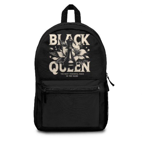 Black Queen The Most Powerful Chess African USA Backpacks