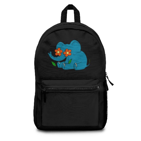 Awareness Elephant Flower Backpacks