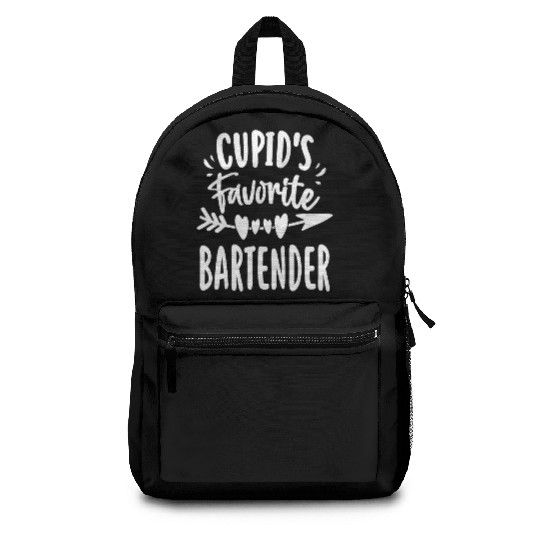 Cupid's Favorite Bartender Valentines Day Matching Backpacks