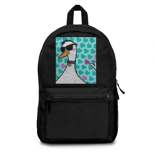 90s Raver Cartoon Duck, Party Animal, Kids Room Backpacks