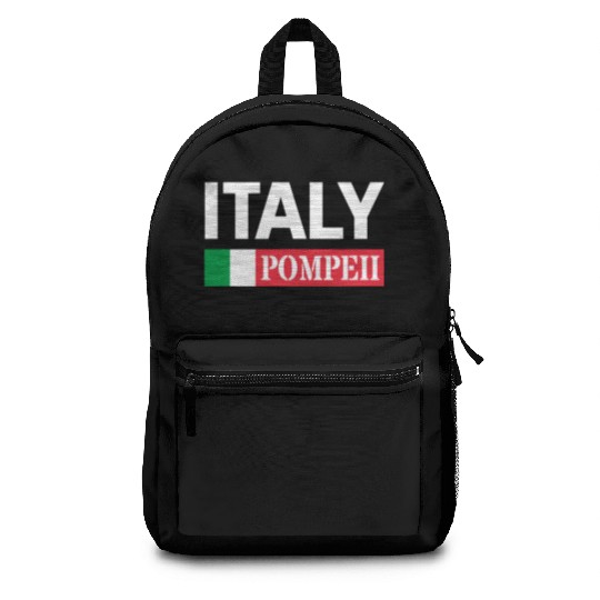 Italy Flag Pompeii Conservation Volcanic Eruption Backpacks
