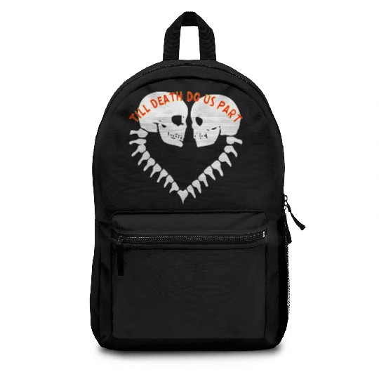 Skulls Till Death Do Us Part Heart © Backpacks