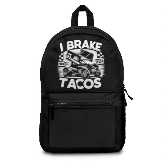 Sprint Car Mom Dirt Track Racing Racing Race Day Backpacks