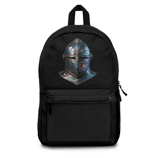 Enchanted Knight's Helmet - Stained Glass Armor Backpacks