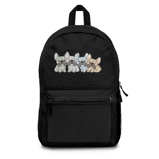 Unlabeld Flag Pride Lgbtq Cute French Bulldog Backpacks