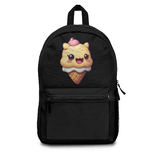 Smiling Ice Cream Delight Backpacks