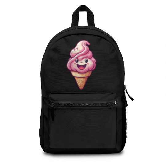 Smiling Ice Cream Delight Backpacks