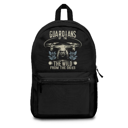 Drone Pilot Grandpa Gift Idea Old Man with a Drone Backpacks