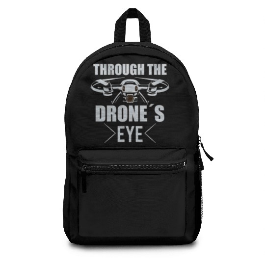 Drone Pilot Grandpa Gift Idea Old Man with a Drone Backpacks