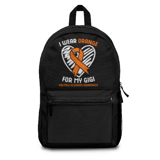 I Wear Orange For My Gigi Multiple Sclerosis Aware Backpacks